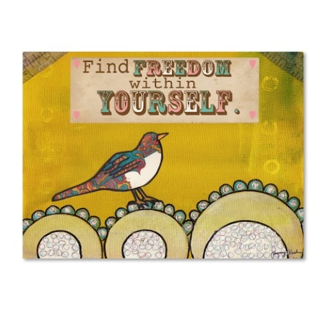 Tammy Kushnir 'Find Freedom Within Yourself' Canvas Art,14x19